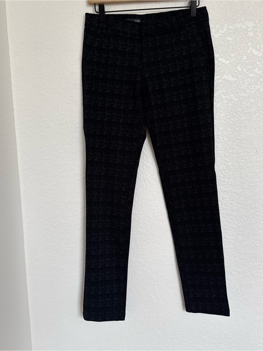 Kut from the Kloth Black Textured Skinny Leg Trousers